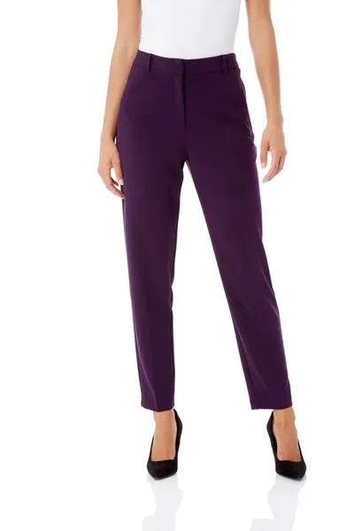 Короткие прямые эластичные брюки Roman, фиолетовый