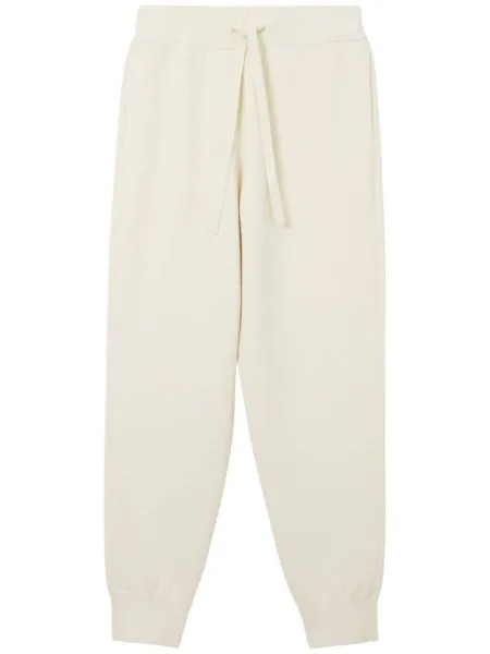 Burberry спортивные брюки с кулиской, белый
