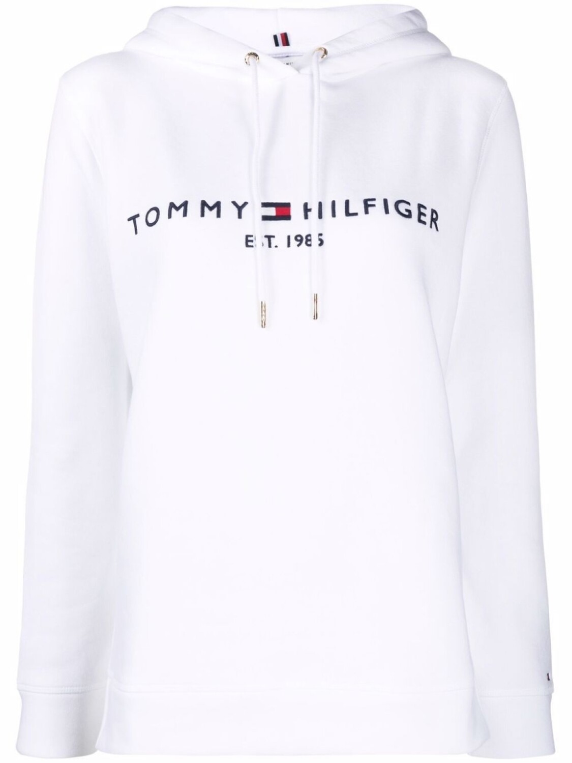 Tommy Hilfiger худи с кулиской и логотипом, белый