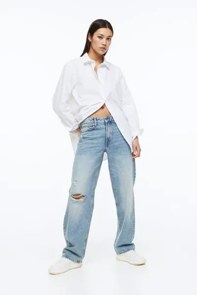 Джинсы женские H&M 1113296009 голубые 58 IT (доставка из-за рубежа)