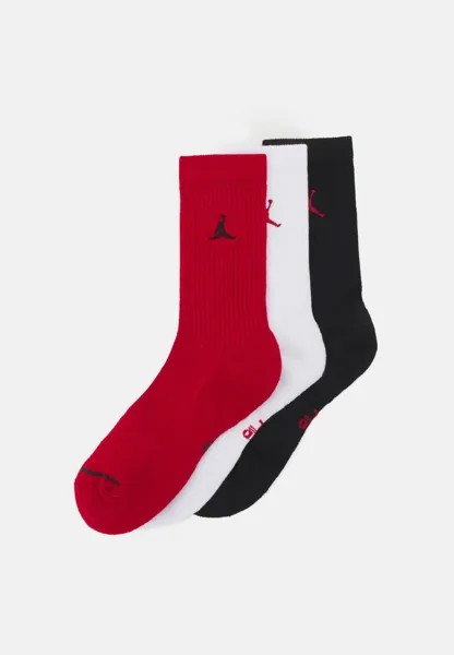 Носки спортивные Everyday Crew 3 Pack Unisex Jordan, спортивные красные/черные/белые