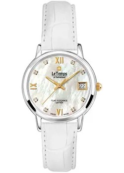 Швейцарские наручные  женские часы Le Temps LT1088.65BL64. Коллекция Flat Elegance Lady