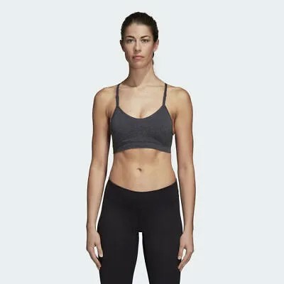 Adidas Training All Me Sports Bra Женская темно-серая спортивная одежда Спортивная одежда