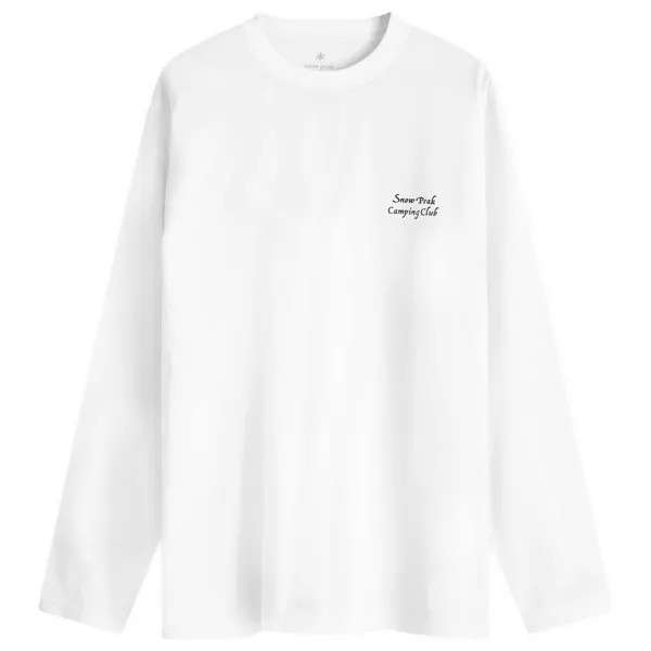 Лонгслив Snow Peak Camping Club Long Sleeve T-Shirt, белый