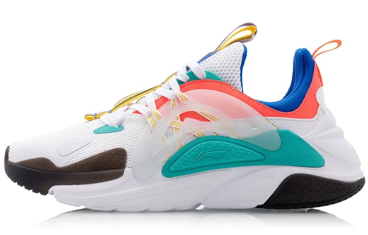 LINING Spark Lifestyle Shoes Women's Low-top White Orange Blue