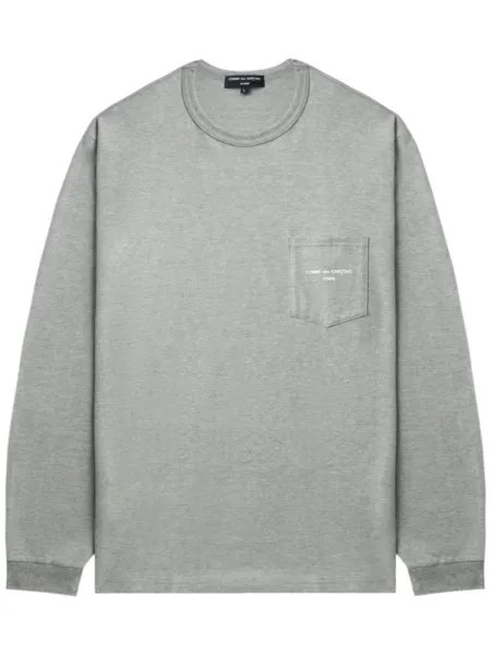 Comme des Garçons Homme толстовка с логотипом, серый