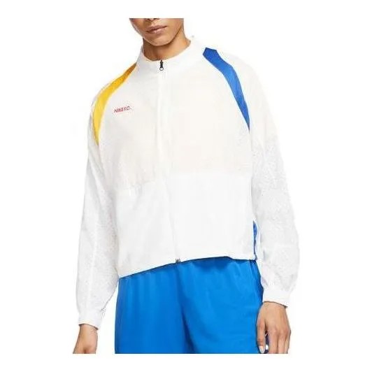 Куртка футбольные свободные Куртка на молнии Nike, белый