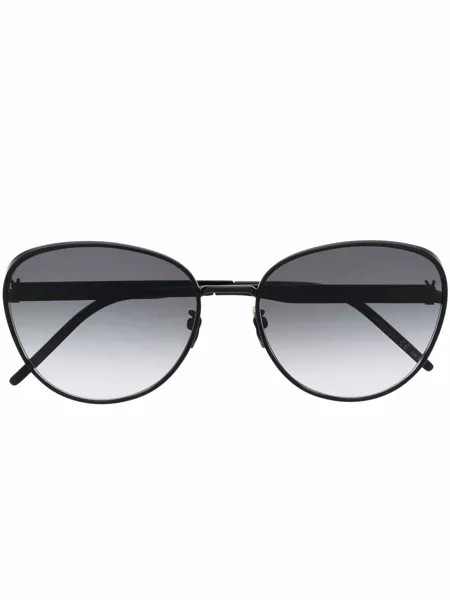 Saint Laurent Eyewear солнцезащитные очки в круглой оправе
