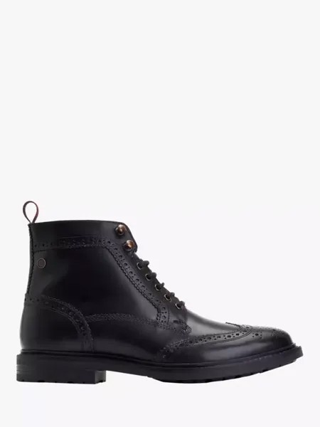 Ботинки Base London Dealer Leather Brogue, черный