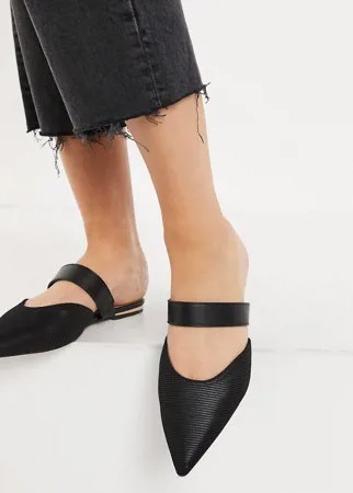 Черные мюли ASOS DESIGN Levy-Черный цвет