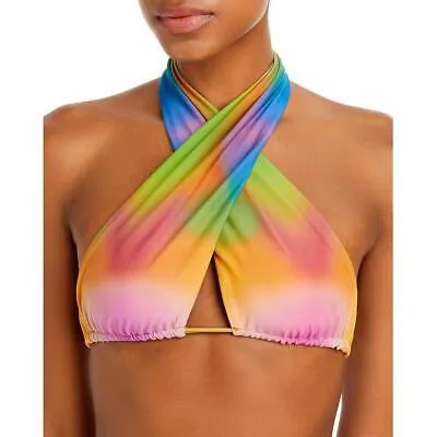 Женский купальник бикини Frankies Bikinis Bash Pink Halter Tie-Dye M BHFO 7512