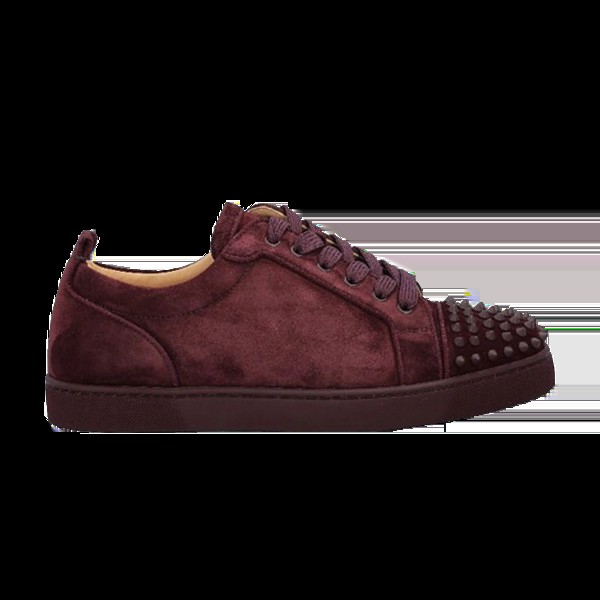 Кроссовки Christian Louboutin Louis Junior Spikes Orlato Flat, фиолетовый