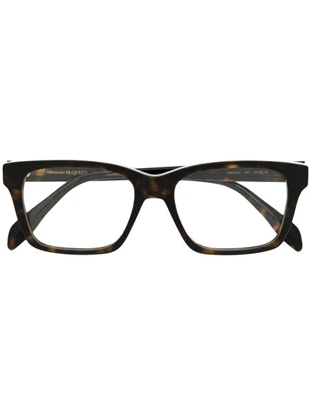 Alexander McQueen Eyewear очки в оправе черепаховой расцветки