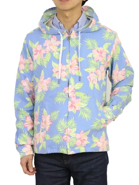 Куртка на молнии Polo Ralph Lauren с капюшоном и цветочным принтом Aloha, хлопковая ветровка