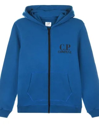 Синяя спортивная куртка с капюшоном CP Company детская