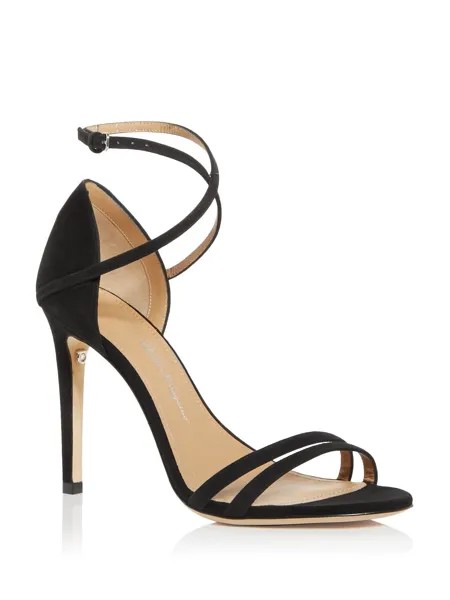 SALVATORE FERRAGAMO Женские черные босоножки на каблуке Inner Heel Inner Stiletto Heeled Sandal 5 C