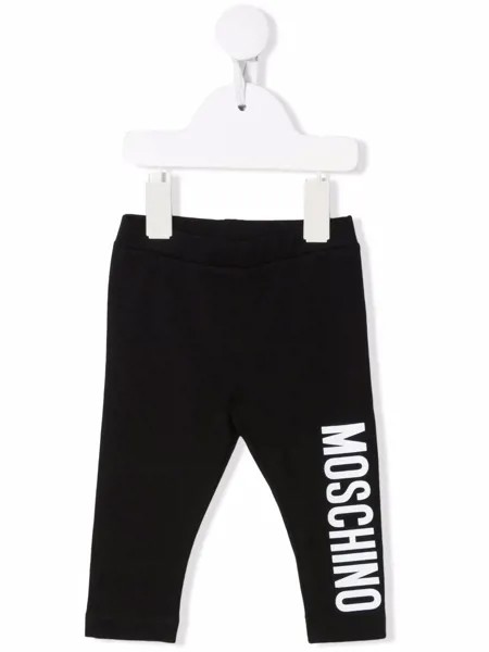 Moschino Kids легинсы с логотипом