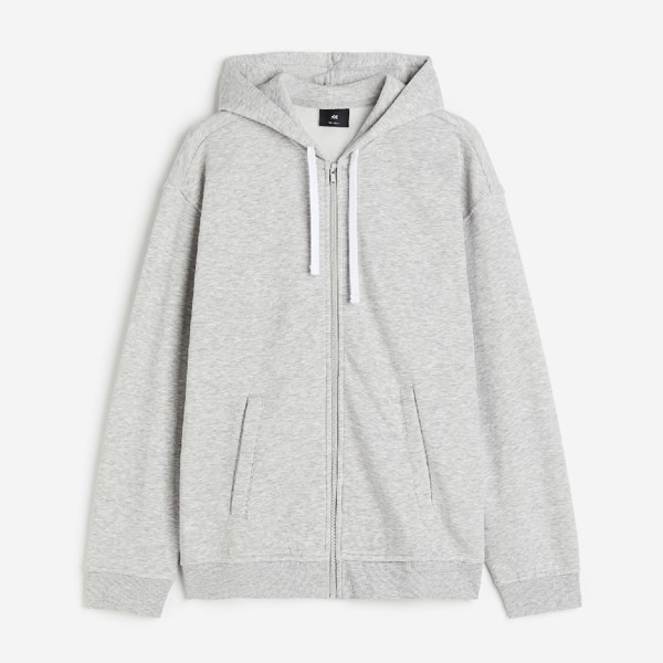 Толстовка H&M Relaxed Fit, серый