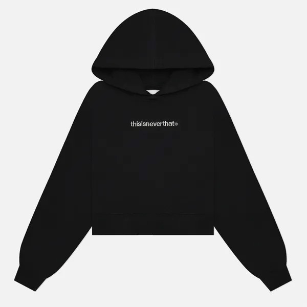 Женская толстовка thisisneverthat T-Logo Hoodie чёрный, Размер S