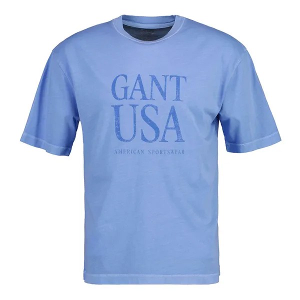 Футболка с коротким рукавом Gant Usa De Sunfaded, синий