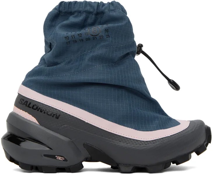 Синие и серые кроссовки Salomon Edition Cross MM6 Maison Margiela