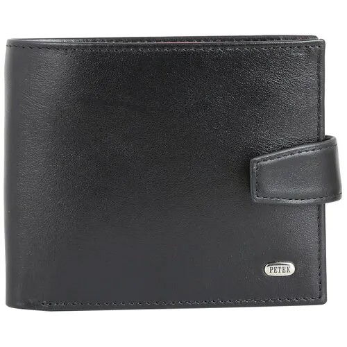 Портмоне Petek 1855 199.000.A31, фактура гладкая, черный