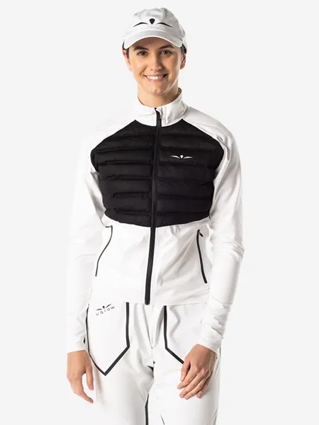 ЛОНГСЛИВ С ПУХОВОЙ ВСТАВКОЙ ЖЕНСКИЙ LONG SLEEVE DOWN PUFFER | WHITE, Белый