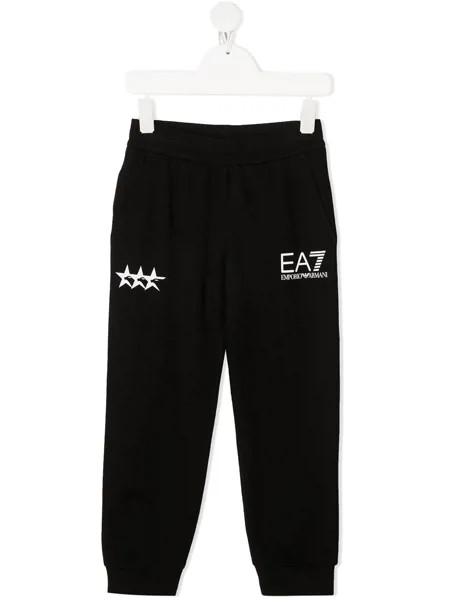 Emporio Armani Kids спортивные брюки с логотипом