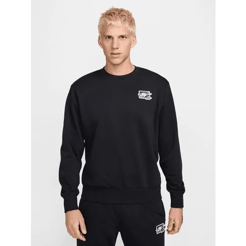 Свитшот NIKE, размер 2XL, , черный