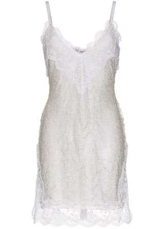 Christopher Kane платье мини с кристаллами
