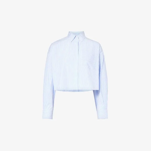 Рубашка прямого кроя с накладными карманами beatrice Rag & Bone, цвет ltblue str