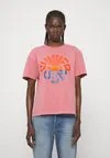 Футболка с принтом Ps Paul Smith, розовый