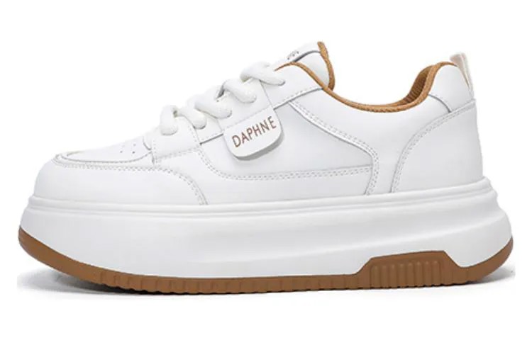 Кроссовки DAPHNE Skateboarding Shoes Women's Low-top, бежевый/черный