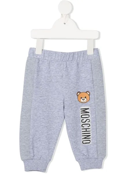 Moschino Kids спортивные брюки с логотипом