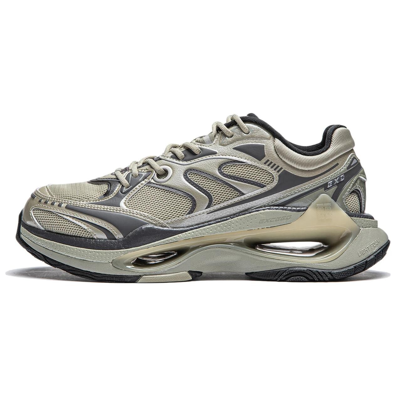 Кроссовки LiNing Exceed Infinity Lifestyle Shoes Men Low-top Gray, серый