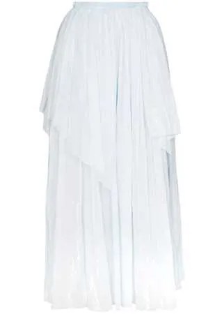 Vika Gazinskaya юбка макси асимметричного кроя с жатым эффектом