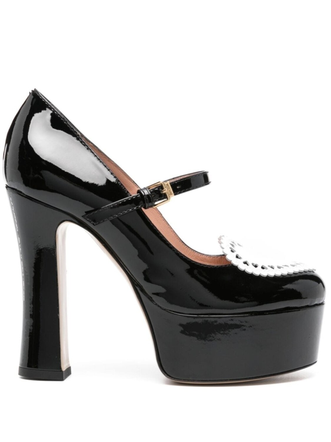 Moschino 125-миллиметровые сердечные туфли, черный