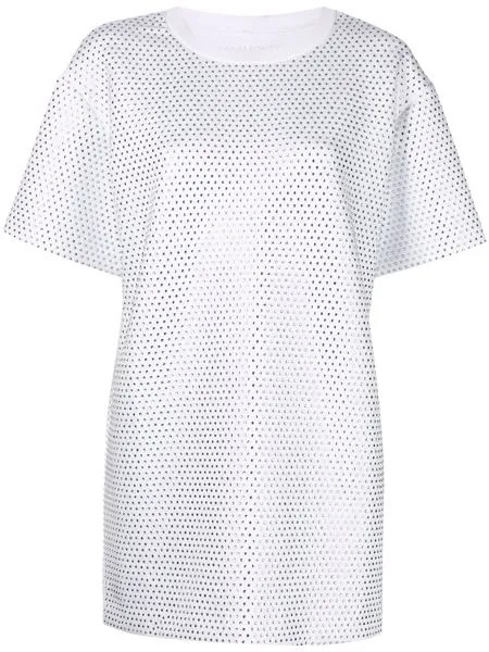 Cynthia Rowley платье-футболка со стразами
