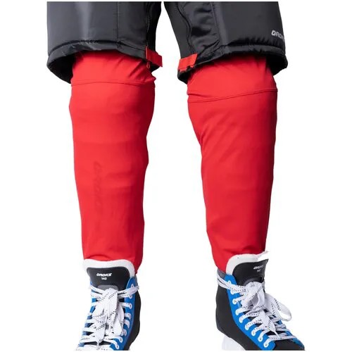 Игровые хоккейные носки дет, красный OROKS Х Декатлон