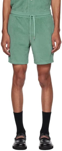 Зеленые полосатые шорты Paul Smith