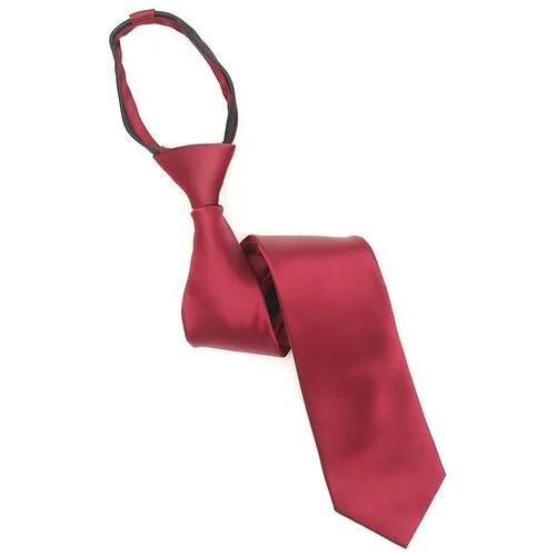 Галстук GENTLETEAM, однотонный, для мужчин, бордовый
