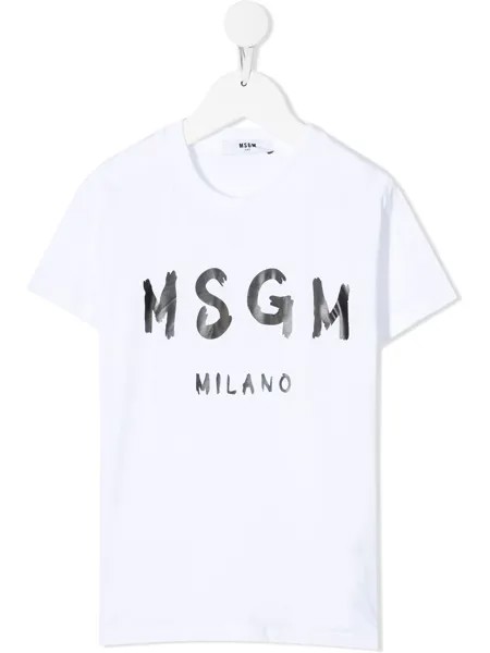 MSGM Kids футболка с логотипом