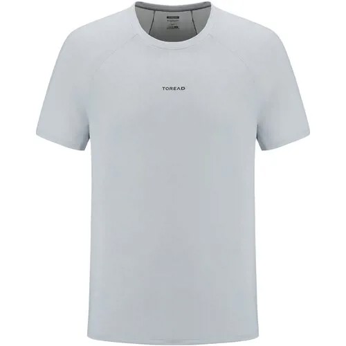 Футболка TOREAD Men's running training short-sleeve T-shirt, размер S, серый