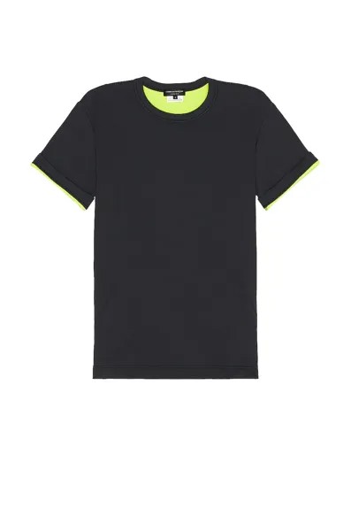 Футболка Comme des Garçons Two Tone, цвет Black & Green
