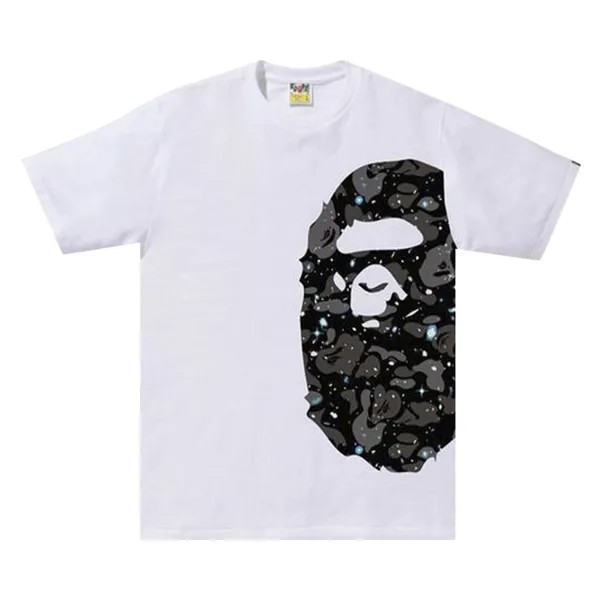 Футболка BAPE Space Camo Side Big Ape Head T-Shirt 'White', белый