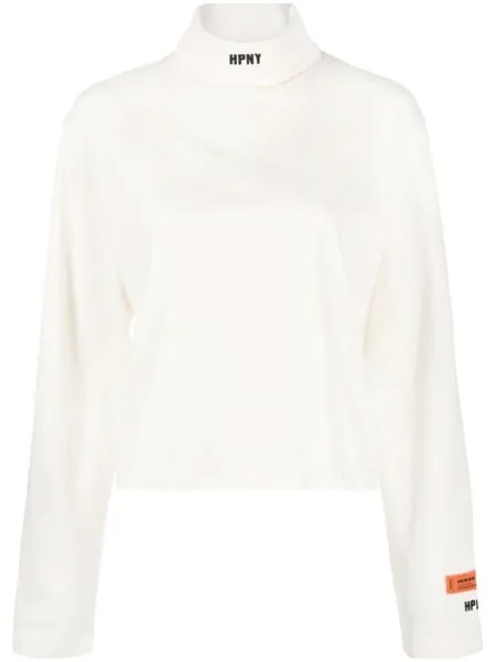 Heron Preston толстовка HPNY с высоким воротником, белый
