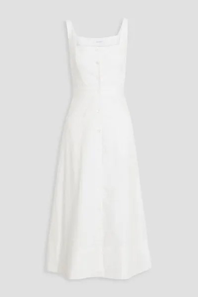 Платье миди Aris из хлопкового поплина EQUIPMENT, белый