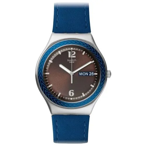 Наручные часы swatch Irony, коричневый, серебряный