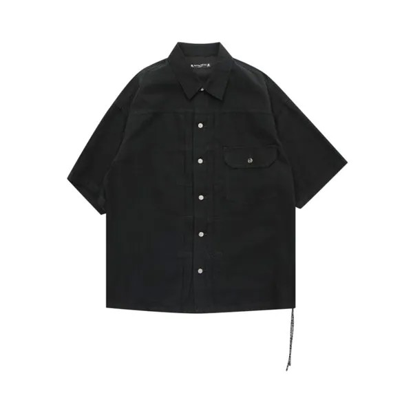 Рубашка Mastermind World 1st Short-Sleeve Denim Shirt, черный