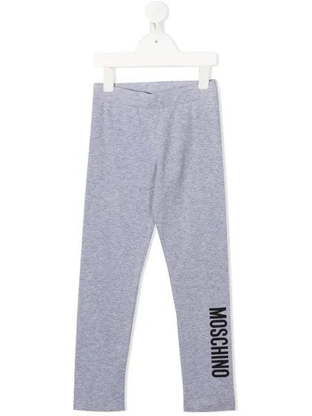 Moschino Kids легинсы с логотипом